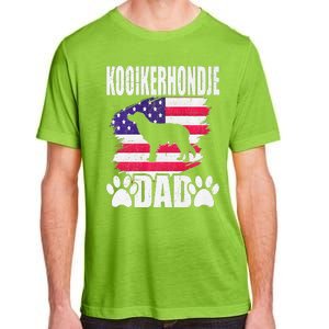 Kooikerhondje Dad Dog Lover American Us Flag Adult ChromaSoft Performance T-Shirt