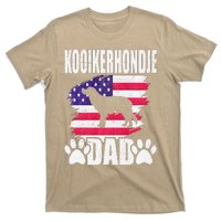 Kooikerhondje Dad Dog Lover American Us Flag T-Shirt