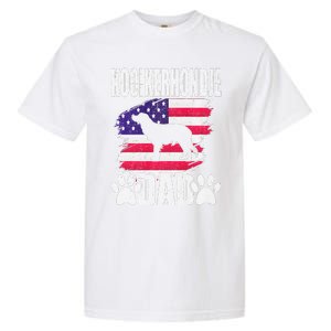 Kooikerhondje Dad Dog Lover American Us Flag Garment-Dyed Heavyweight T-Shirt