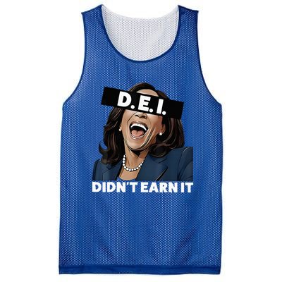 Kamala DidnT Earn It Funny Kamala Harris Vote Trump 2024 Mesh Reversible Basketball Jersey Tank