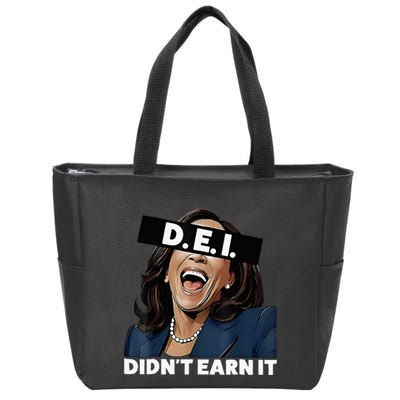 Kamala DidnT Earn It Funny Kamala Harris Vote Trump 2024 Zip Tote Bag