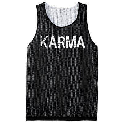 Karma Distressed Effect Mesh Reversible Basketball Jersey Tank