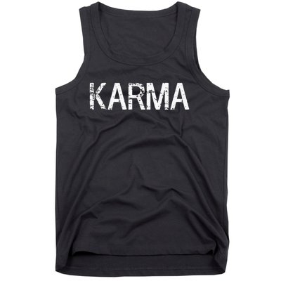 Karma Distressed Effect Tank Top