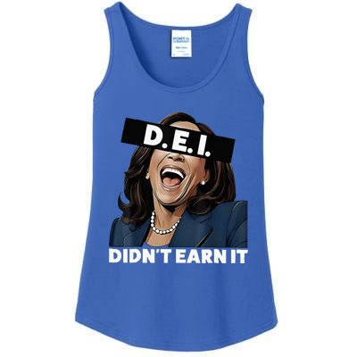 Kamala DidnT Earn It Funny Kamala Harris Vote Trump 2024 Ladies Essential Tank