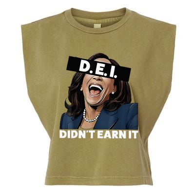 Kamala DidnT Earn It Funny Kamala Harris Vote Trump 2024 Garment-Dyed Women's Muscle Tee