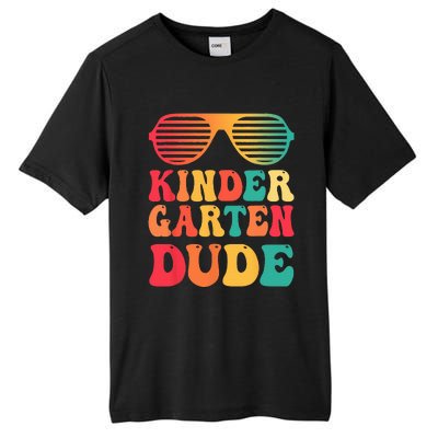 Kindergarten Dude Funny First Day Back To School Student Tall Fusion ChromaSoft Performance T-Shirt