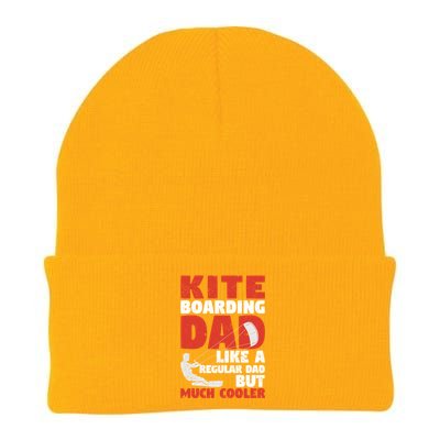 Kiteboarding Dad Funny Surfing Kite Surfer FatherS Day Gift Knit Cap Winter Beanie