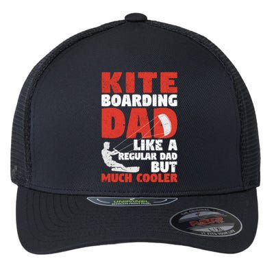 Kiteboarding Dad Funny Surfing Kite Surfer FatherS Day Gift Flexfit Unipanel Trucker Cap