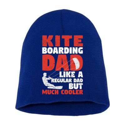 Kiteboarding Dad Funny Surfing Kite Surfer FatherS Day Gift Short Acrylic Beanie