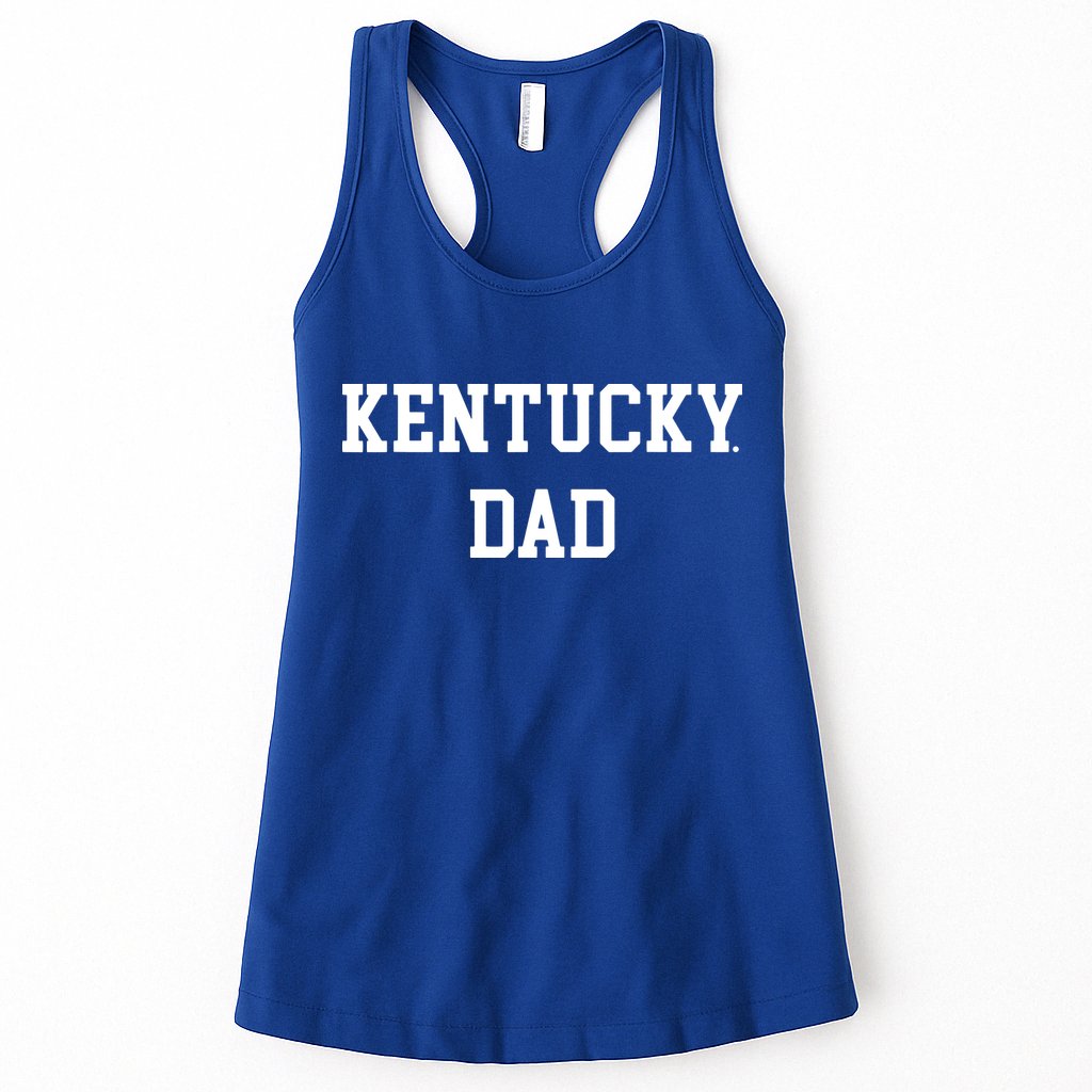 Kentucky Dad Fan Basketball Big Blue Madness Womens Tank Top