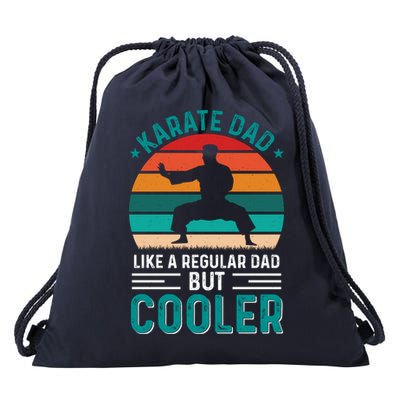 Karate Dad Fathers Day Cooler Father Gifts Idea Drawstring Bag