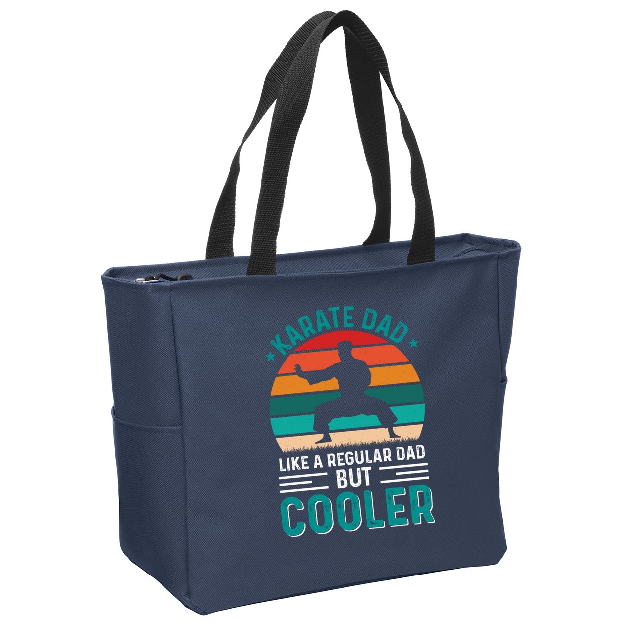 Karate Dad Fathers Day Cooler Father Gifts Idea Zip Tote Bag
