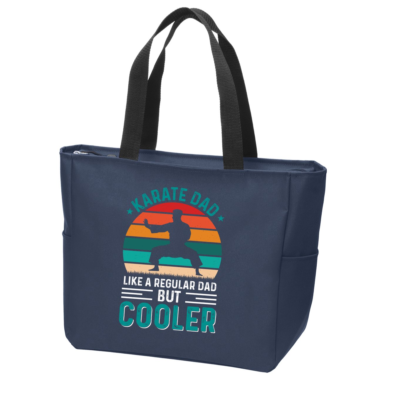 Karate Dad Fathers Day Cooler Father Gifts Idea Zip Tote Bag