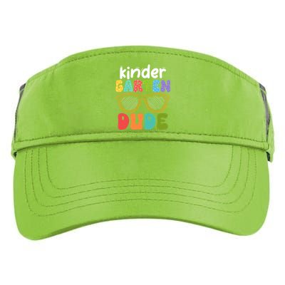 Kindergarten Dude First Day Of Kindergarten Teacher Team Gift Adult Drive Performance Visor