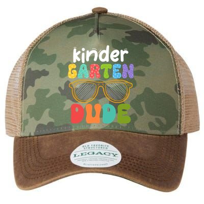 Kindergarten Dude First Day Of Kindergarten Teacher Team Gift Legacy Tie Dye Trucker Hat