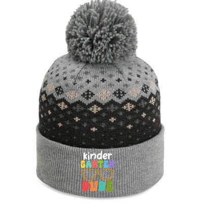 Kindergarten Dude First Day Of Kindergarten Teacher Team Gift The Baniff Cuffed Pom Beanie