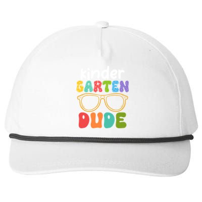 Kindergarten Dude First Day Of Kindergarten Teacher Team Gift Snapback Five-Panel Rope Hat