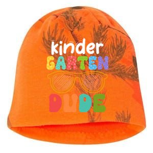 Kindergarten Dude First Day Of Kindergarten Teacher Team Gift Kati - Camo Knit Beanie