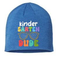 Kindergarten Dude First Day Of Kindergarten Teacher Team Gift Sustainable Beanie