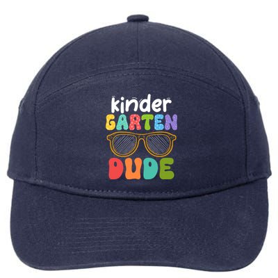 Kindergarten Dude First Day Of Kindergarten Teacher Team Gift 7-Panel Snapback Hat