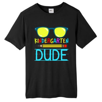 Kindergarten Dude Funny First Day Back To School Student Tall Fusion ChromaSoft Performance T-Shirt