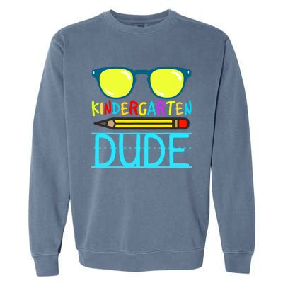 Kindergarten Dude Funny First Day Back To School Student Garment-Dyed Sweatshirt