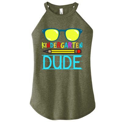 Kindergarten Dude Funny First Day Back To School Student Women’s Perfect Tri Rocker Tank