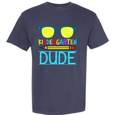 Kindergarten Dude Funny First Day Back To School Student Garment-Dyed Heavyweight T-Shirt