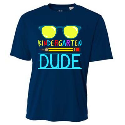 Kindergarten Dude Funny First Day Back To School Student Cooling Performance Crew T-Shirt