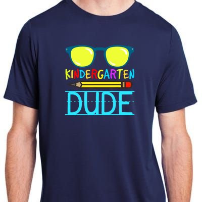 Kindergarten Dude Funny First Day Back To School Student Adult ChromaSoft Performance T-Shirt