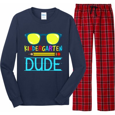 Kindergarten Dude Funny First Day Back To School Student Long Sleeve Pajama Set