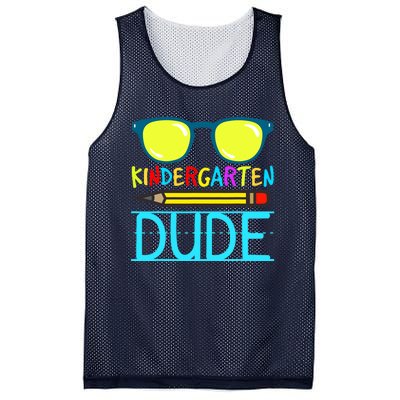 Kindergarten Dude Funny First Day Back To School Student Mesh Reversible Basketball Jersey Tank