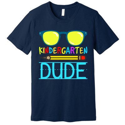 Kindergarten Dude Funny First Day Back To School Student Premium T-Shirt