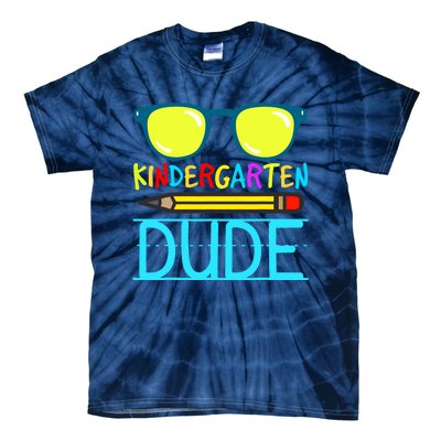 Kindergarten Dude Funny First Day Back To School Student Tie-Dye T-Shirt