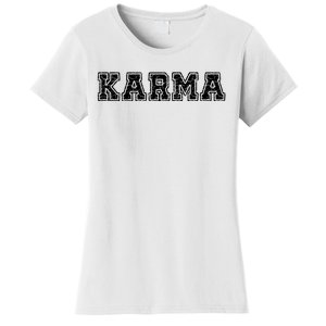 Karma Destressed Font Women's T-Shirt