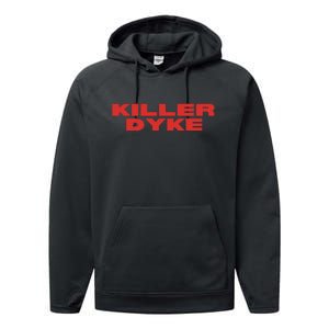 Killer Dyke Funny Lesbian Bisexual Pride Performance Fleece Hoodie