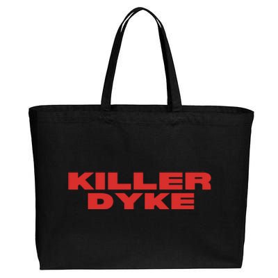 Killer Dyke Funny Lesbian Bisexual Pride Cotton Canvas Jumbo Tote