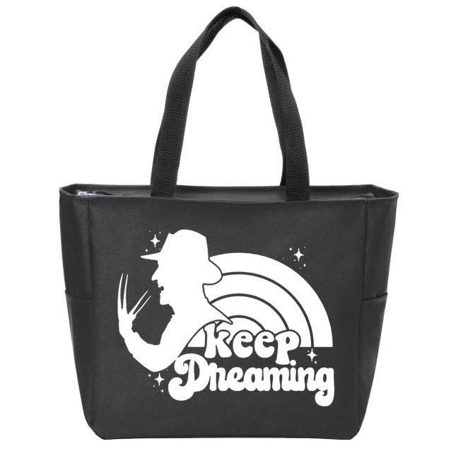 Keep Dreaming Freddy's Nightmare Horror Movi Zip Tote Bag