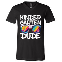 Kindergarten Dude First Day Of Kindergarten Boy Girl V-Neck T-Shirt