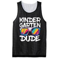 Kindergarten Dude First Day Of Kindergarten Boy Girl Mesh Reversible Basketball Jersey Tank