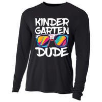 Kindergarten Dude First Day Of Kindergarten Boy Girl Cooling Performance Long Sleeve Crew