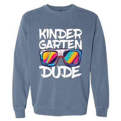 Kindergarten Dude First Day Of Kindergarten Boy Girl Garment-Dyed Sweatshirt