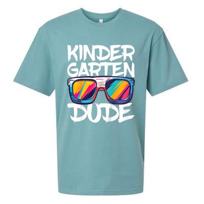 Kindergarten Dude First Day Of Kindergarten Boy Girl Sueded Cloud Jersey T-Shirt