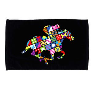 Kentucky Derby Gift for Horse Lovers Microfiber Hand Towel