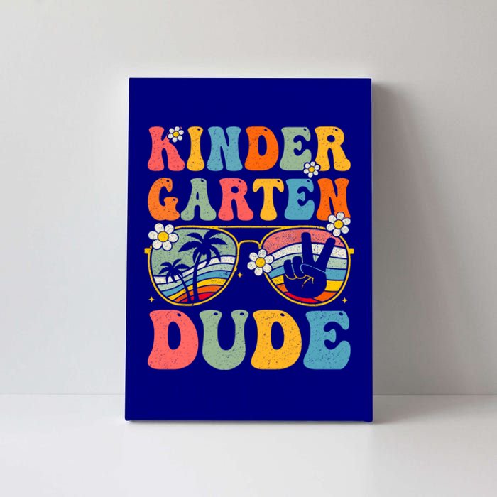 Kindergarten Dude Groovy 1St Day Back To School Teacher Gift Canvas