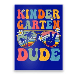 Kindergarten Dude Groovy 1St Day Back To School Teacher Gift Poster