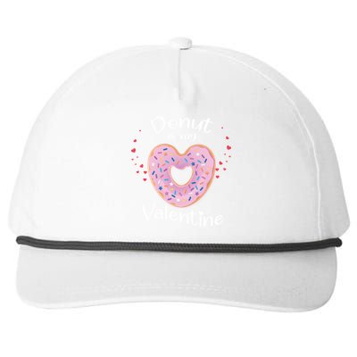 Kids Donut Is My Valentines Day Funny Doughnut Vcool Giftday Pajama Gift Snapback Five-Panel Rope Hat