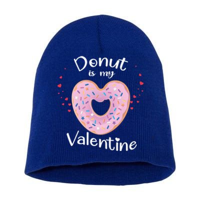 Kids Donut Is My Valentines Day Funny Doughnut Vcool Giftday Pajama Gift Short Acrylic Beanie