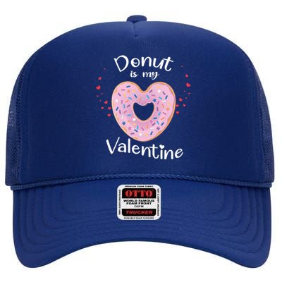 Kids Donut Is My Valentines Day Funny Doughnut Vcool Giftday Pajama Gift High Crown Mesh Back Trucker Hat