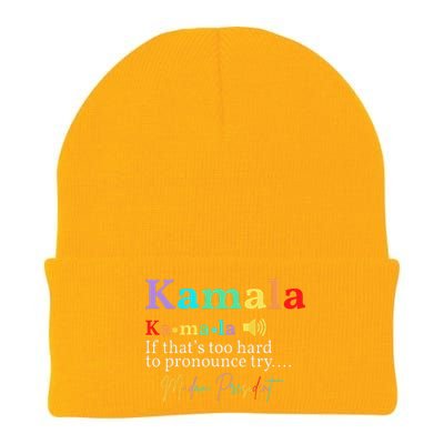 Kamala Definition If ThatS Too Hard To Pronounce Try Madam Gift Knit Cap Winter Beanie